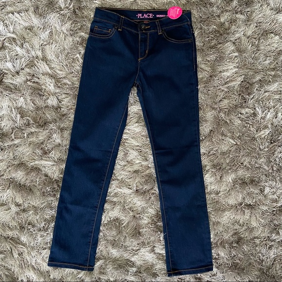 Children Place girls skinny, zip fly with button denim blue jeans. Size 10. NWT. - Picture 11 of 11